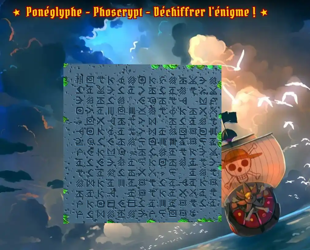 Ponéglyphe à déchiffrer